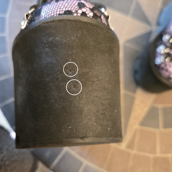 Widow Dolls Kill Haunted Traitor Purple Platform Boots - Picture 14 of 15